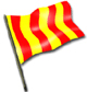 Полосатый красно-желтый флаг